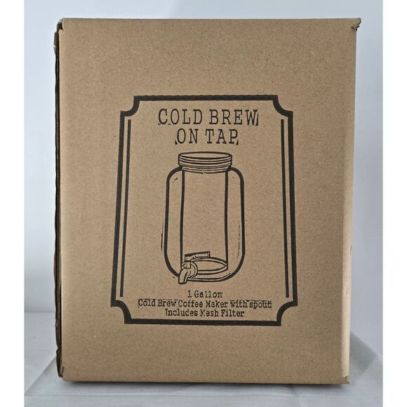 NEW Willow & Everett 1-Gallon Cold Brew Coffee Maker with Spout and Mesh Filter - Picture 5 of 10